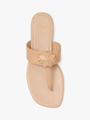 kate spade new york Spade Flower Print Brown Thong Sandals - Image 4 of 5