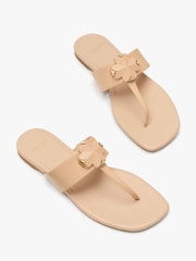 kate spade new york Spade Flower Print Brown Thong Sandals - Image 5 of 5
