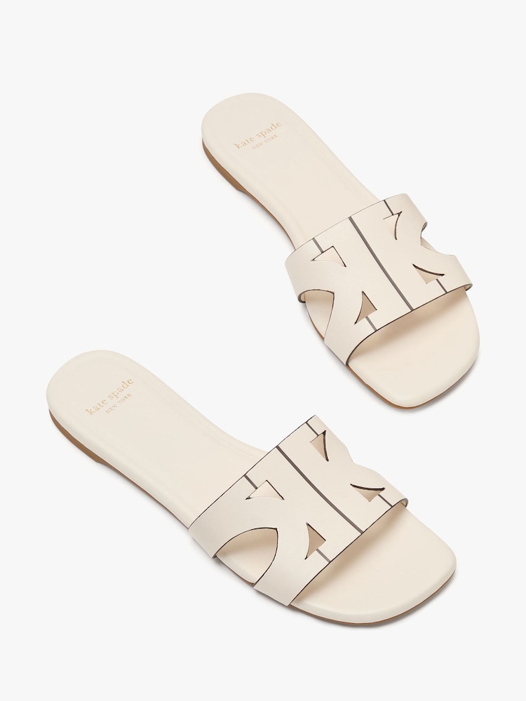 kate spade new york Cream Duo Slide Sandals - Bild 5 von 5