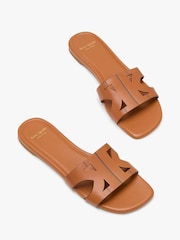 kate spade new york Duo Brown Slides Sandals - Image 2 of 5