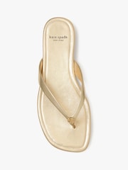 kate spade new york Gold Spade Flower Sandals - Image 4 of 4