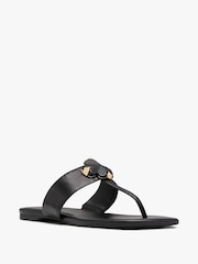 kate spade new york Spade Flower Print Black Thong Sandals - Image 3 of 5