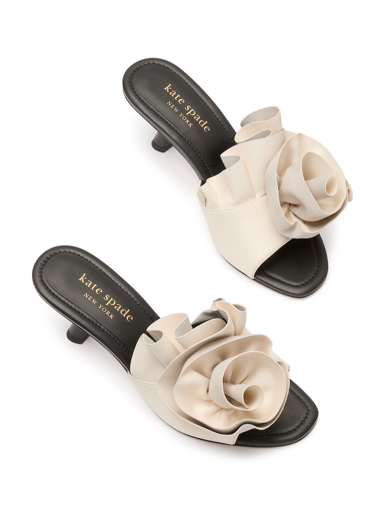 kate spade new york Flourish Heeled Cream  Sandals - Image 5 of 5