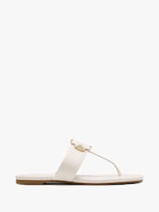 kate spade new york Cream Flower Thong Sandals - Image 1 of 3