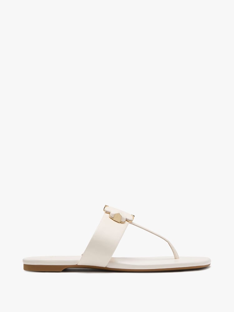 kate spade new york Cream Flower Thong Sandals - Image 1 of 3