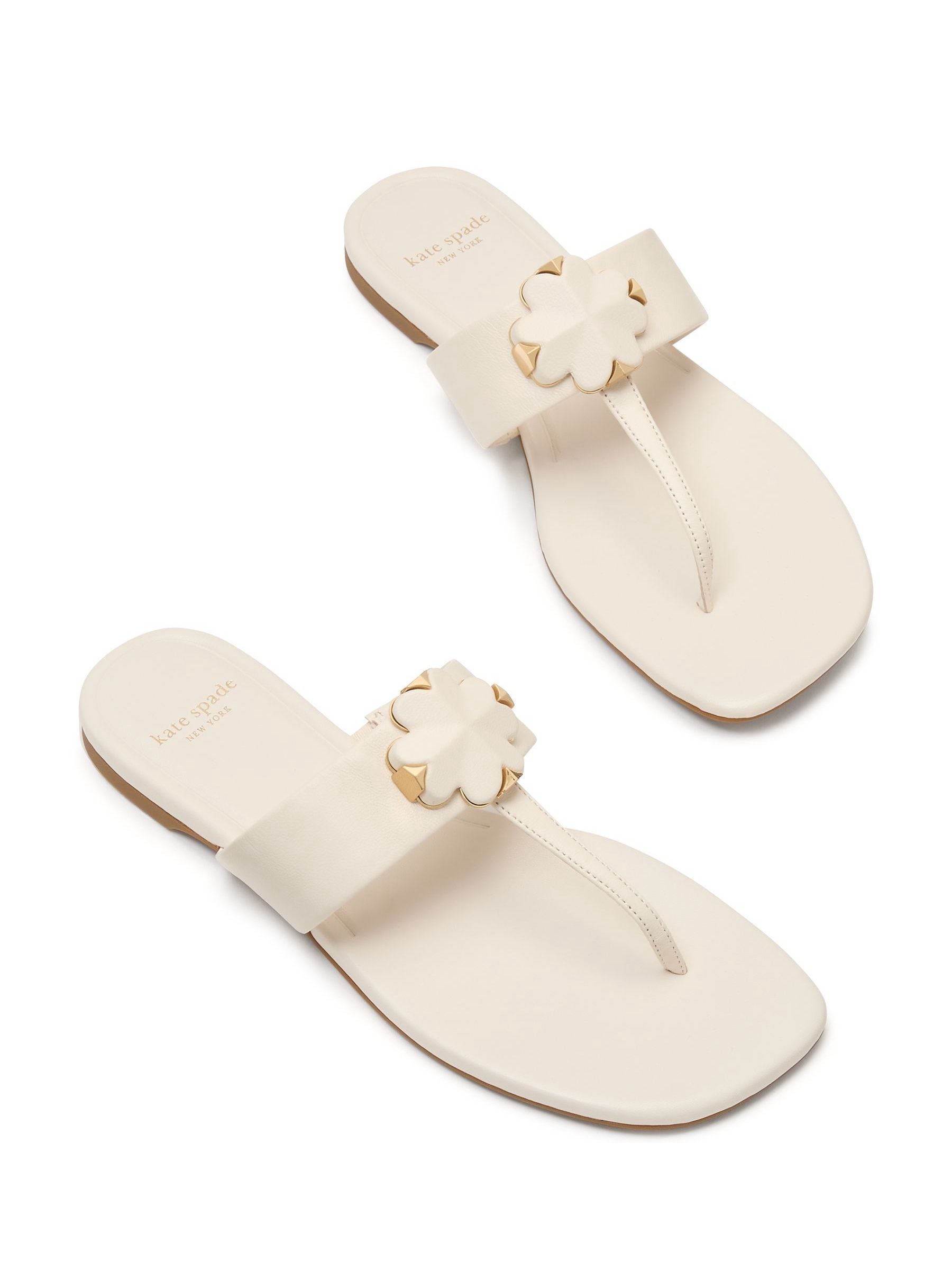 Buy kate spade new york Cream Flower Thong Sandals from the Next