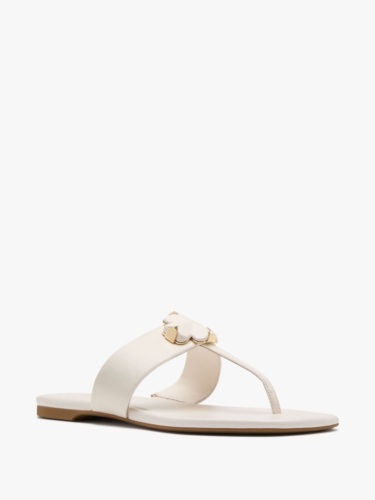 kate spade new york Cream Flower Thong Sandals - Image 3 of 3