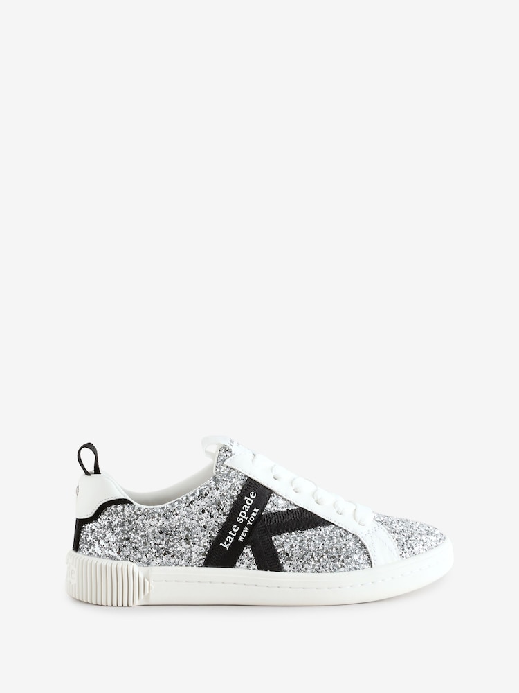 kate spade new york Silver In Court Sneakers - Image 1 of 3 kate spade new york Silver In Court Sneakers - Image 1 of 3