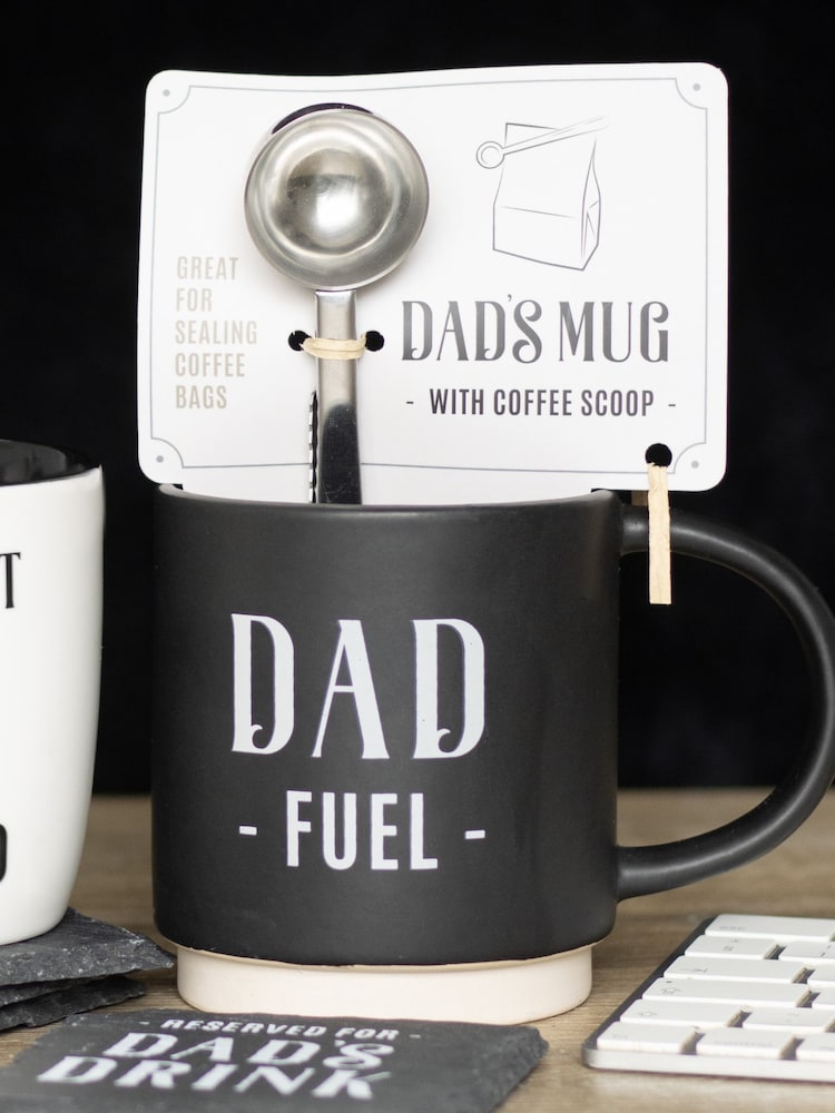 Something Different Black Dad Fuel Mug and Coffee Scoop Clip - Image 1 of 4