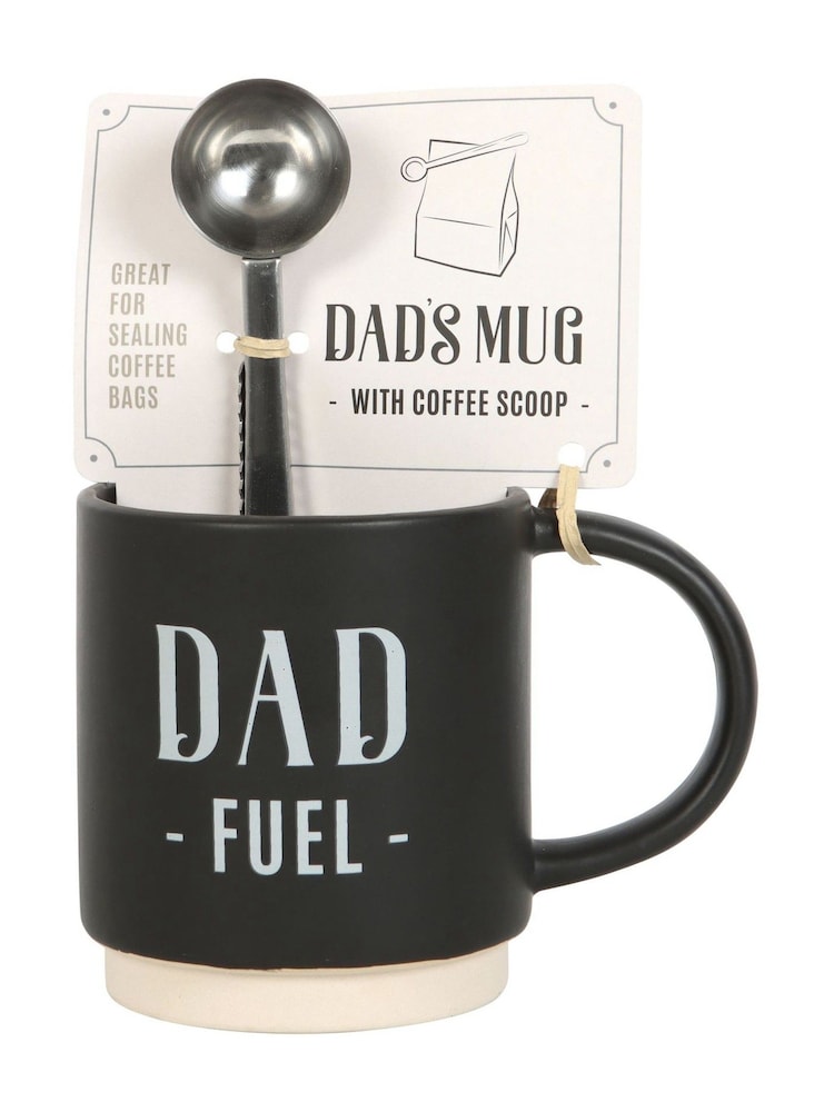 Something Different Black Dad Fuel Mug and Coffee Scoop Clip - Image 2 of 4