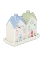 Something Different White Pastel House Salt and Pepper Shakers - Image 2 of 5