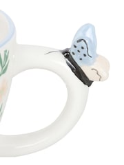 Something Different White Hello Beautiful Ditsy Floral Print Mug with Butterfly - Image 3 of 6