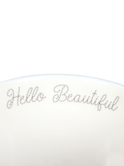 Something Different White Hello Beautiful Ditsy Floral Print Mug with Butterfly - Image 4 of 6