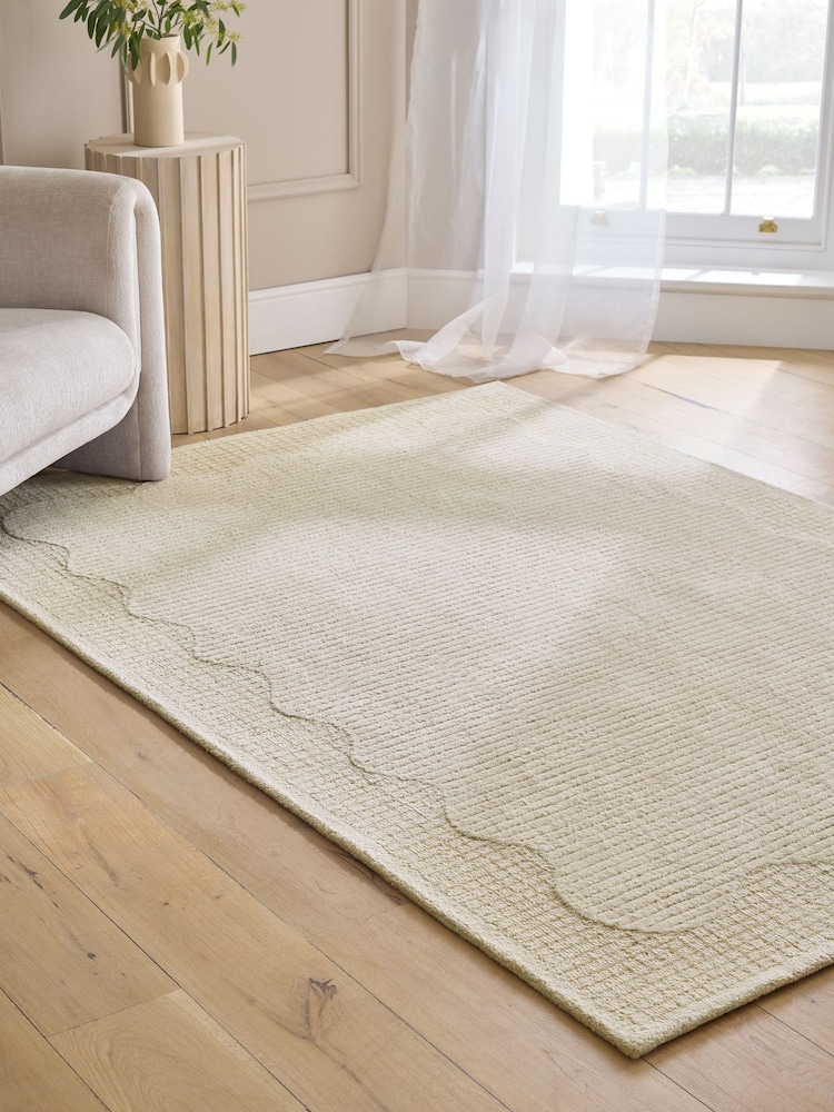 Natural Sophisticated Border Rug - Image 1 of 5
