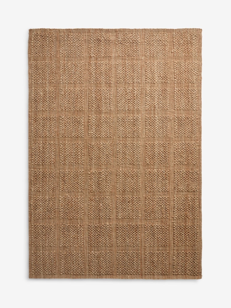 Mid Natural Jute Grid Rug - Image 5 of 5 Mid Natural Jute Grid Rug - Image 5 of 5