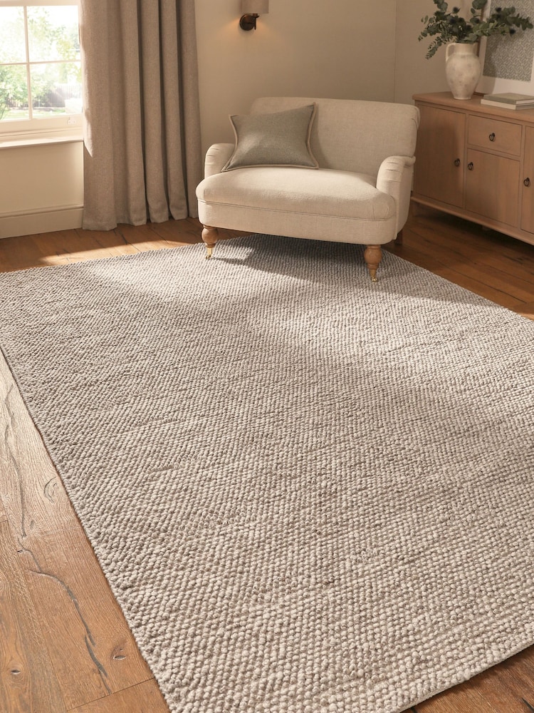 Natural Bobble Effect Rug - Image 1 of 5