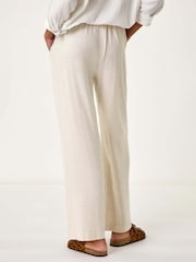 Roman Natural Full Length Linen Trousers - Image 3 of 5
