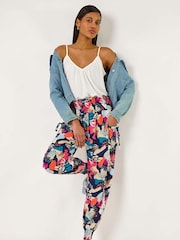 Roman Blue Abstract Tie Pocket Trousers - Image 1 of 5