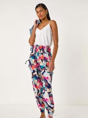 Roman Blue Abstract Tie Pocket Trousers - Image 2 of 5