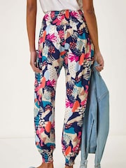 Roman Blue Abstract Tie Pocket Trousers - Image 4 of 5