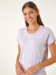 Roman Leaf Floral Hotfix T-Shirt - Bild 1 von 5