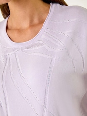 Roman Leaf Floral Hotfix T-Shirt - Bild 5 von 5