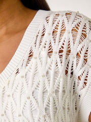 Blusa Roman de Malha com Pérolas Falsas 2 - Imagem 5 de 5