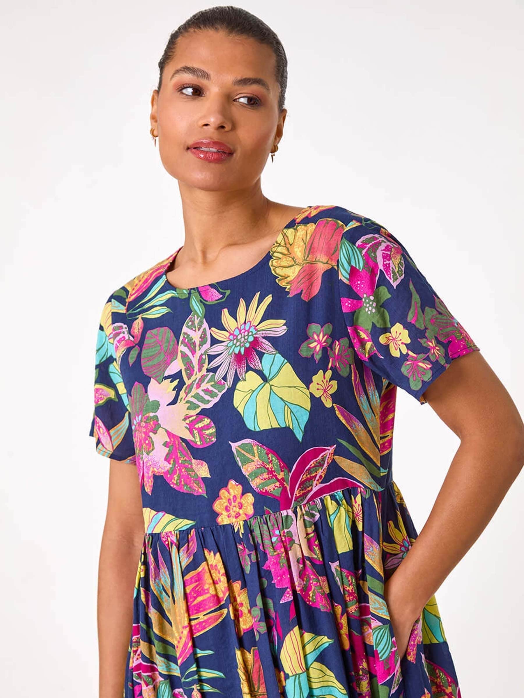 花柄ワンピース FREAK'S STORE/花柄 マキシ 半袖 ワンピース【限定展開】｜Daytona