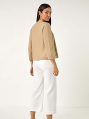 Roman Natural Sparkle Hotfix Knit Shrug - Image 3 of 5
