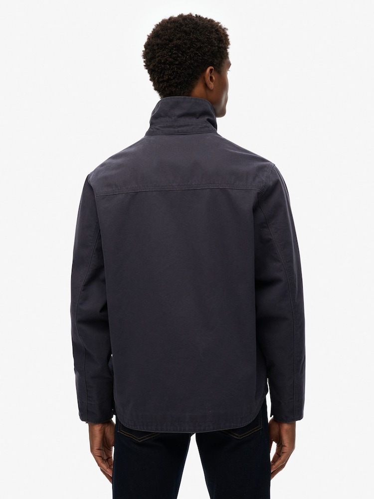Superdry Blue Corduroy Collar Ranch Jacket - Image 2 of 6