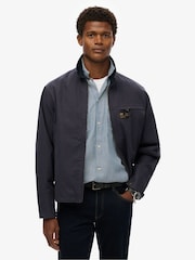 Superdry Blue Corduroy Collar Ranch Jacket - Image 4 of 6