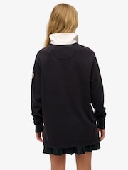 Superdry Oversized Athletic Essentials Rugby 100% Cotton Top - Image 6 of 9
