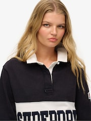 Superdry Oversized Athletic Essentials Rugby 100% Cotton Top - Image 8 of 9