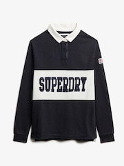 Superdry Oversized Athletic Essentials Rugby 100% Cotton Top - Image 9 of 9