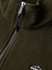 Superdry Green Polar Fleece Half Zip - Image 8 of 27