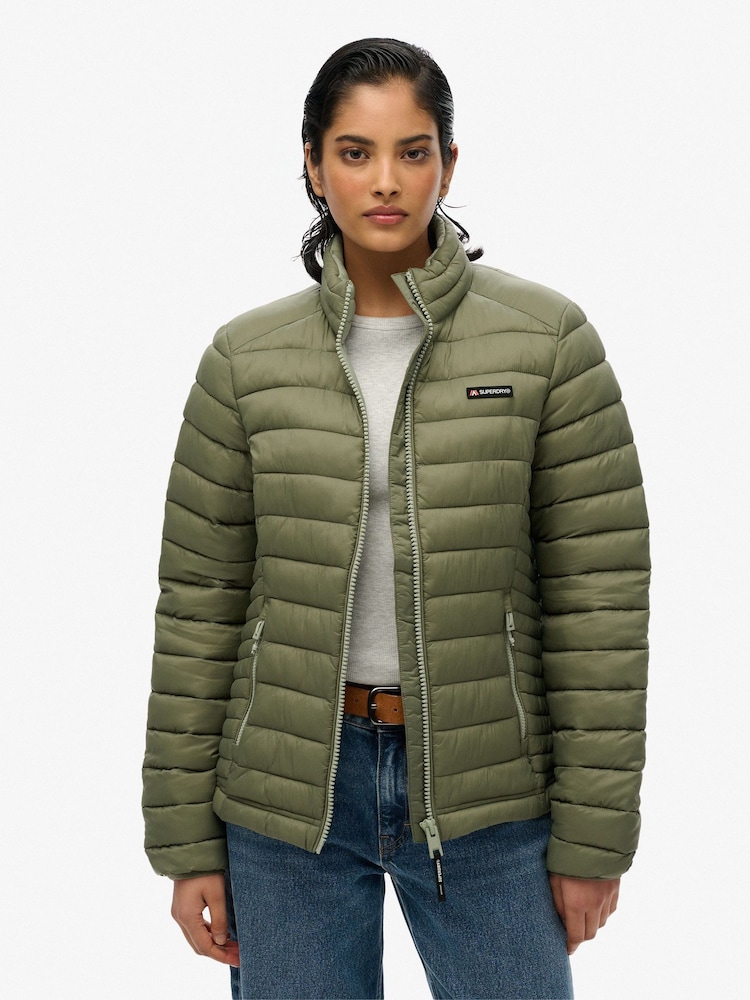 Superdry Green Fuji Lite Padded Jacket - Image 4 of 6