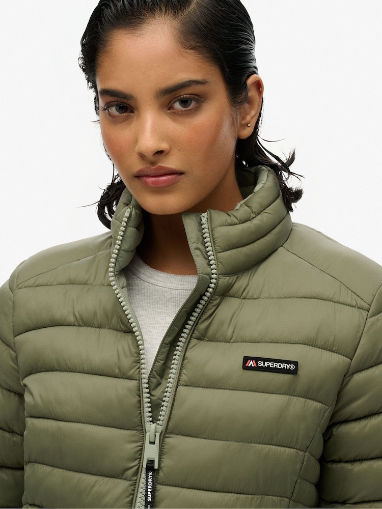 Superdry Green Fuji Lite Padded Jacket - Image 5 of 6