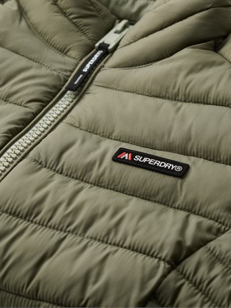 Superdry Green Fuji Lite Padded Jacket - Image 6 of 6