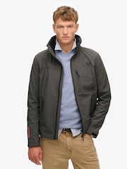 Superdry Grey Hooded Marl Ripstop Trekker Jacket - Image 1 of 5
