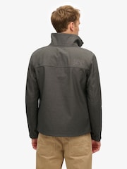 Superdry Grey Hooded Marl Ripstop Trekker Jacket - Image 2 of 5