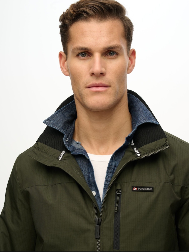 Superdry Green Non Hood Logo Windbreaker Jacket - Image 5 of 5