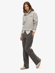 Superdry Blue Athletic Tonal Embroidered Wide Leg Joggers - Image 3 of 7