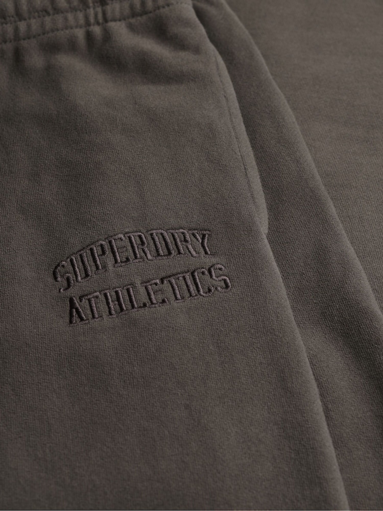 Superdry Blue Athletic Tonal Embroidered Wide Leg Joggers - Image 7 of 7
