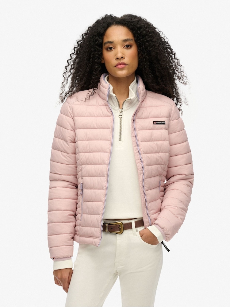 Superdry Pink Fuji Lite Padded Jacket - Image 1 of 7