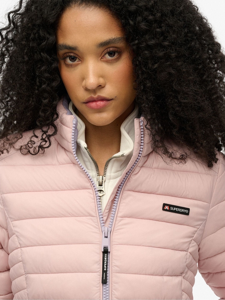 Superdry Pink Fuji Lite Padded Jacket - Image 4 of 7