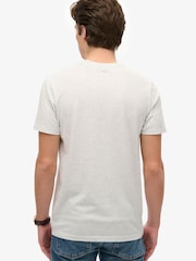Superdry Grey Japan Stripe Relaxed T-Shirt - Image 8 of 9