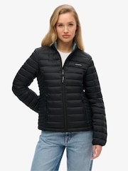 Superdry Black Fuji Lite Padded Jacket - Image 1 of 7