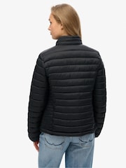 Superdry Black Fuji Lite Padded Jacket - Image 3 of 7