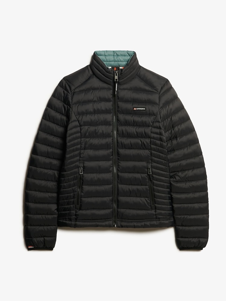 Superdry Black Fuji Lite Padded Jacket - Image 6 of 7