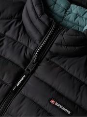 Superdry Black Fuji Lite Padded Jacket - Image 7 of 7